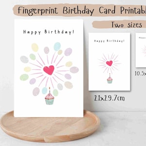 Kerze Fingerabdruck, Geburtstagskarte, Kinder basteln, Fingerabdruck basteln, Fingerabdruck basteln, Kinder basteln, Kinder basteln
