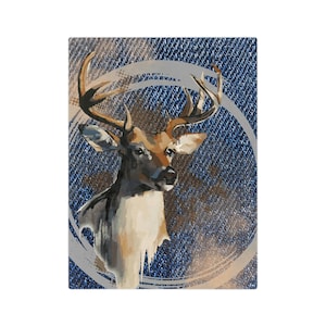 Deer Demin Print Deken