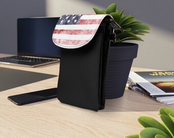 Americana Flag - Small Cell Phone Wallet
