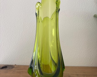 Vintage Viking Glass Epic Drape Swung vase