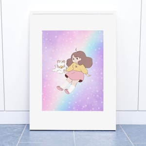 Bee and Puppycat Digital Print, Instant Download