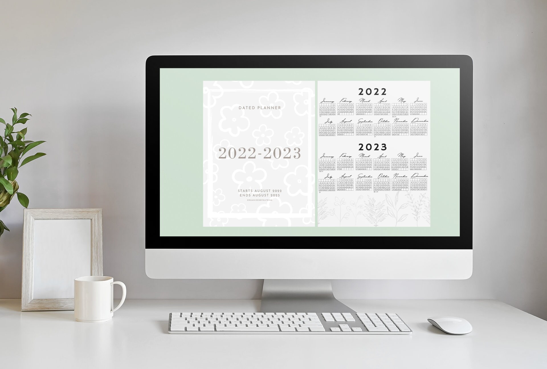Yearly Planner 20222023 Instant Download Yearly Etsy