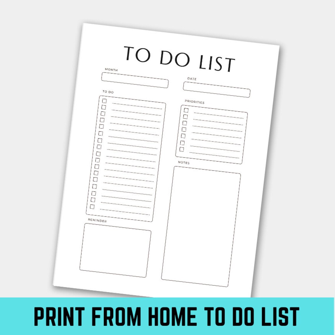 Weekly Monthly to Do List | Digital to Do List Template Ready to ...