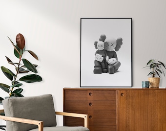 Kaws Art Hypebeast Poster Print, Fine Art Print, Kaws Poster, Hypebeast Decor, Hypebeast Wall Decor, Wall Art, Wall Hangings, Digital