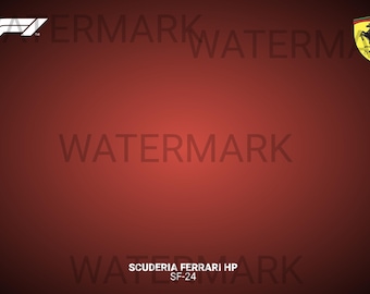 Colores oficiales Scuderia Ferrari HP F1 SF-24 - Compatible con la colaboración Technic Lego - Rojo Ferrari (Pantalla horizontal)