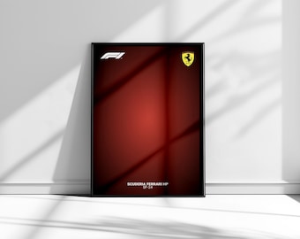 Colores oficiales Scuderia Ferrari HP F1 SF-24 - Compatible con la colaboración Technic Lego - Rojo Ferrari