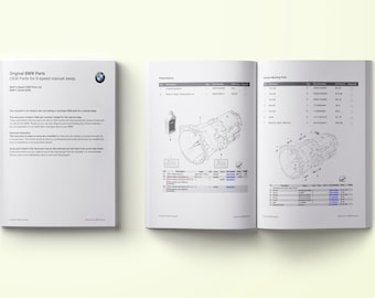 Lista de piezas originales del BMW E46 con transmisión manual de 6 velocidades