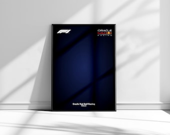 Colores oficiales Oracle Red Bull Racing RB20 - Compatible con la colaboración Technic Lego - Azul Red Bull