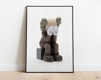 Kaws Art Hypebeast Poster Print, Fine Art Print, Kaws Poster, Hypebeast Decor, Hypebeast Wall Decor, Wall Art, Wall Hangings