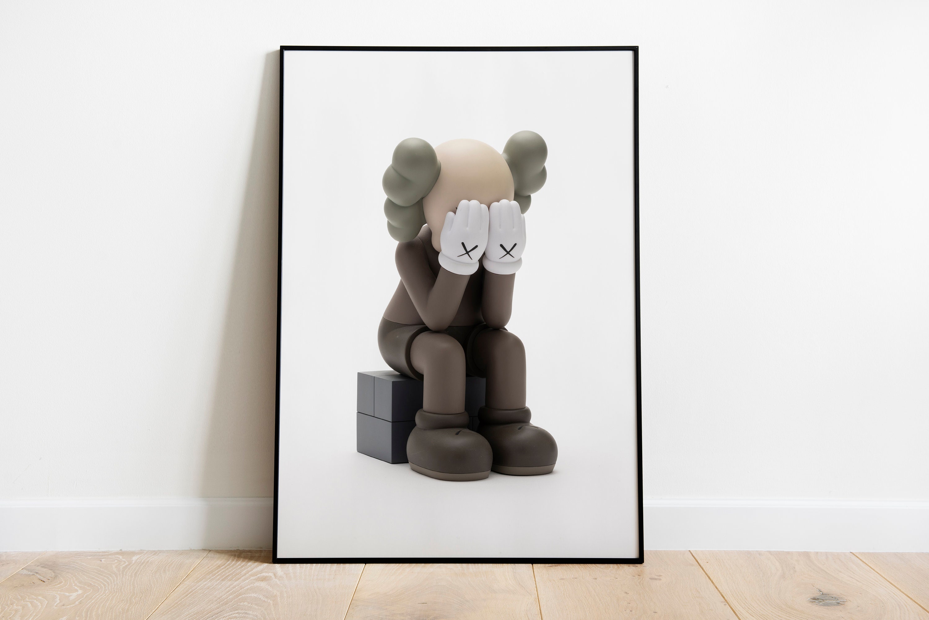 KAWS Passing Through genuine Keychain Brown