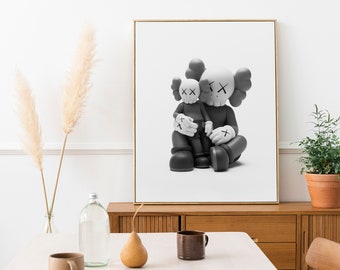 Kaws Art Hypebeast Poster Print, Fine Art Print, Kaws Poster, Hypebeast Decor, Hypebeast Wall Decor, Wall Art, Wall Hangings, Digital