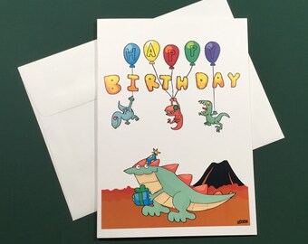 Dino Birthday Card