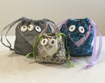 Silly Monster Drawstring Bags