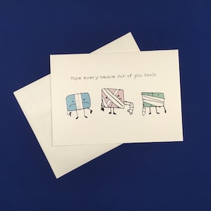 Square Inch Get Well Soon Card