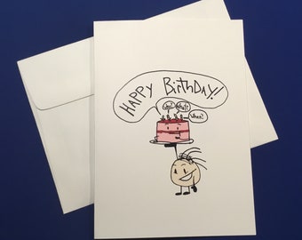 Who? What? When? Birthday Card