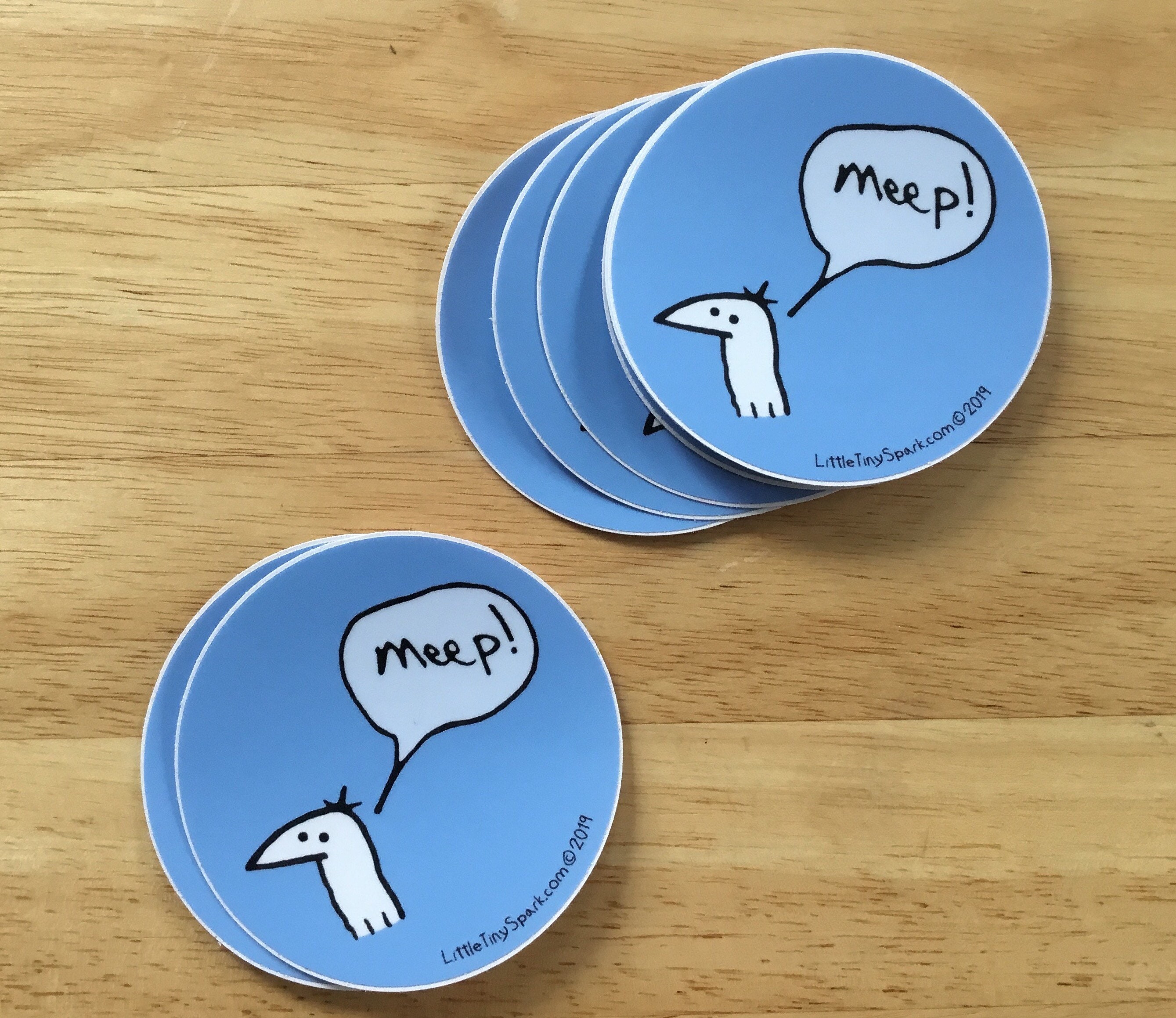 Vinyl Meep! Sticker - Etsy
