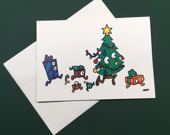 Christmas Running Card