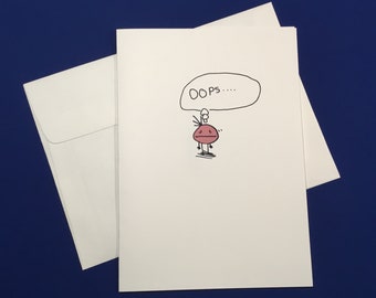 Oops Get Well Soon Card