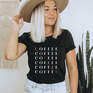 Coffee tee shirt, Cute coffee shirt, Coffee Tee, Coffee lover shirt