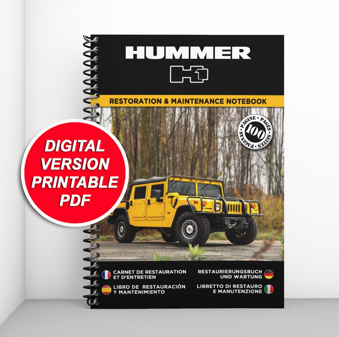 HUMMER H1 Restoration and Maintenance Booklet Etsy