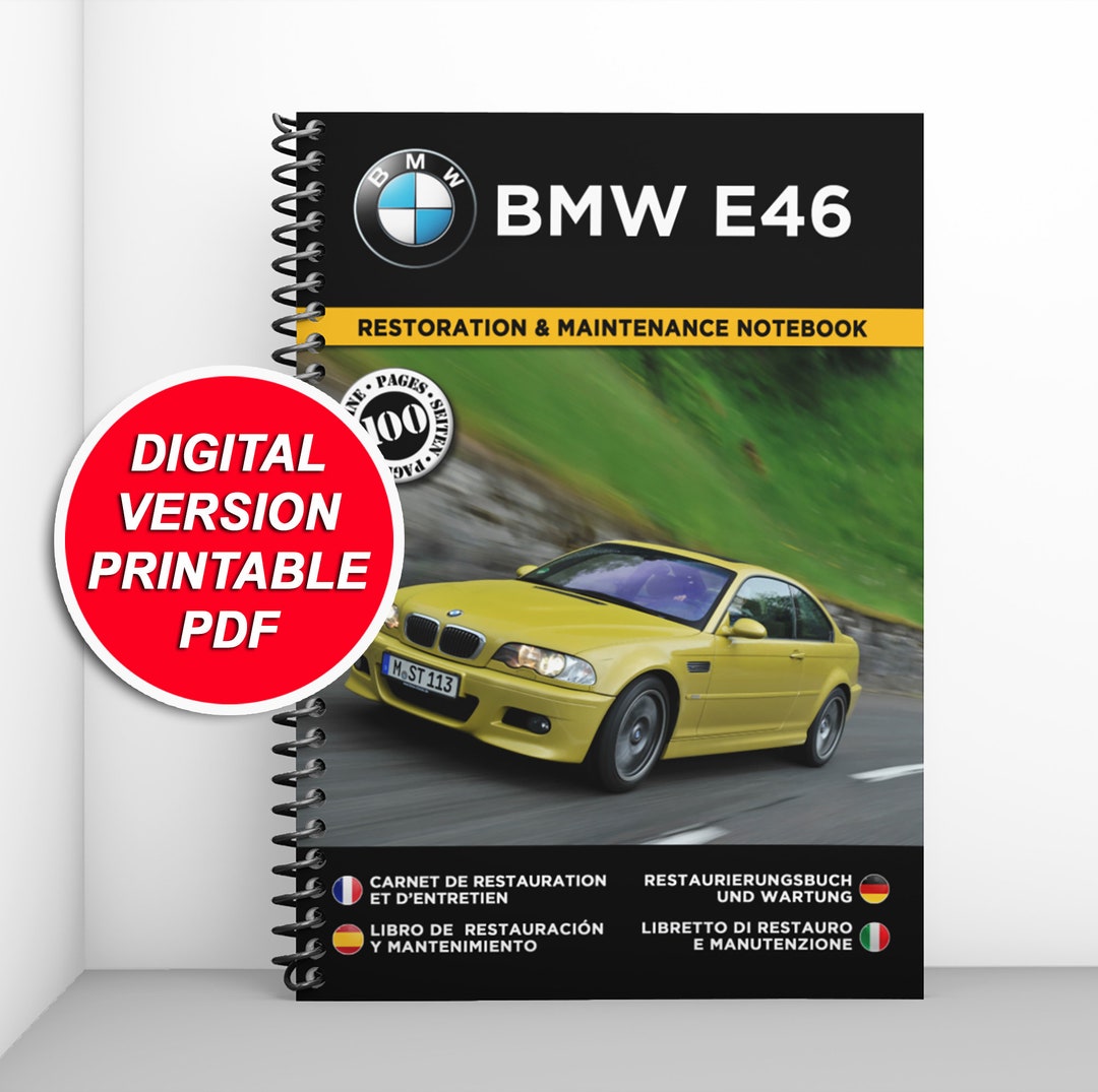 BMW E46 Restoration and Maintenance Booklet Etsy