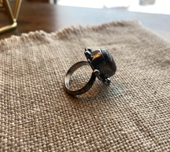 Fossil Agate Statement Ring: Artisan Boho Design - image 10