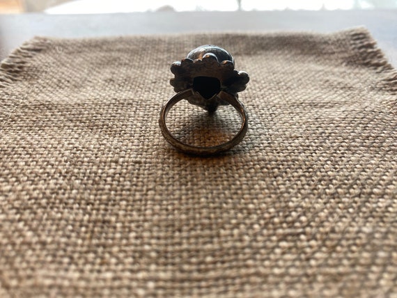 Fossil Agate Statement Ring: Artisan Boho Design - image 9