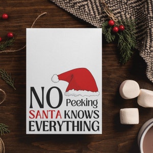 Santa Greeting Cards, Instant Download Christmas Cards, Printable Christmas Card, Holiday Greeting Card,  Christmas Greeting Card