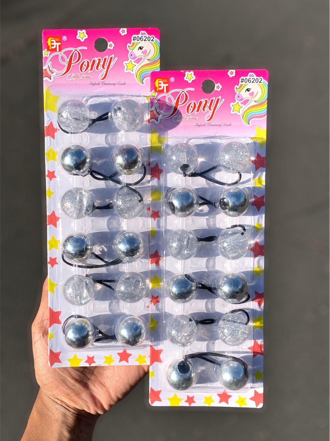 25MM Knocker Balls Hair Bobbles Jumbo Bobbles Double Sided Bead Hair