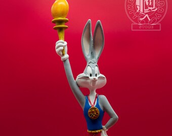 1996 Rare Bugs Bunny Olympic Figure: Looney Tunes Collectible Figure Statue