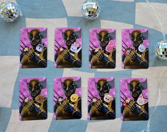 Skz inspired yellow mutant FANMADE photocards