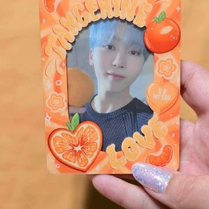 Tangerine Love inspirierter Fotokartenhalter aus Acryl