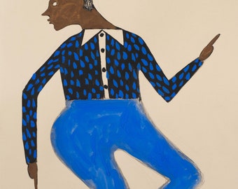 Dancer Giclée Print: Abstract Figure Art