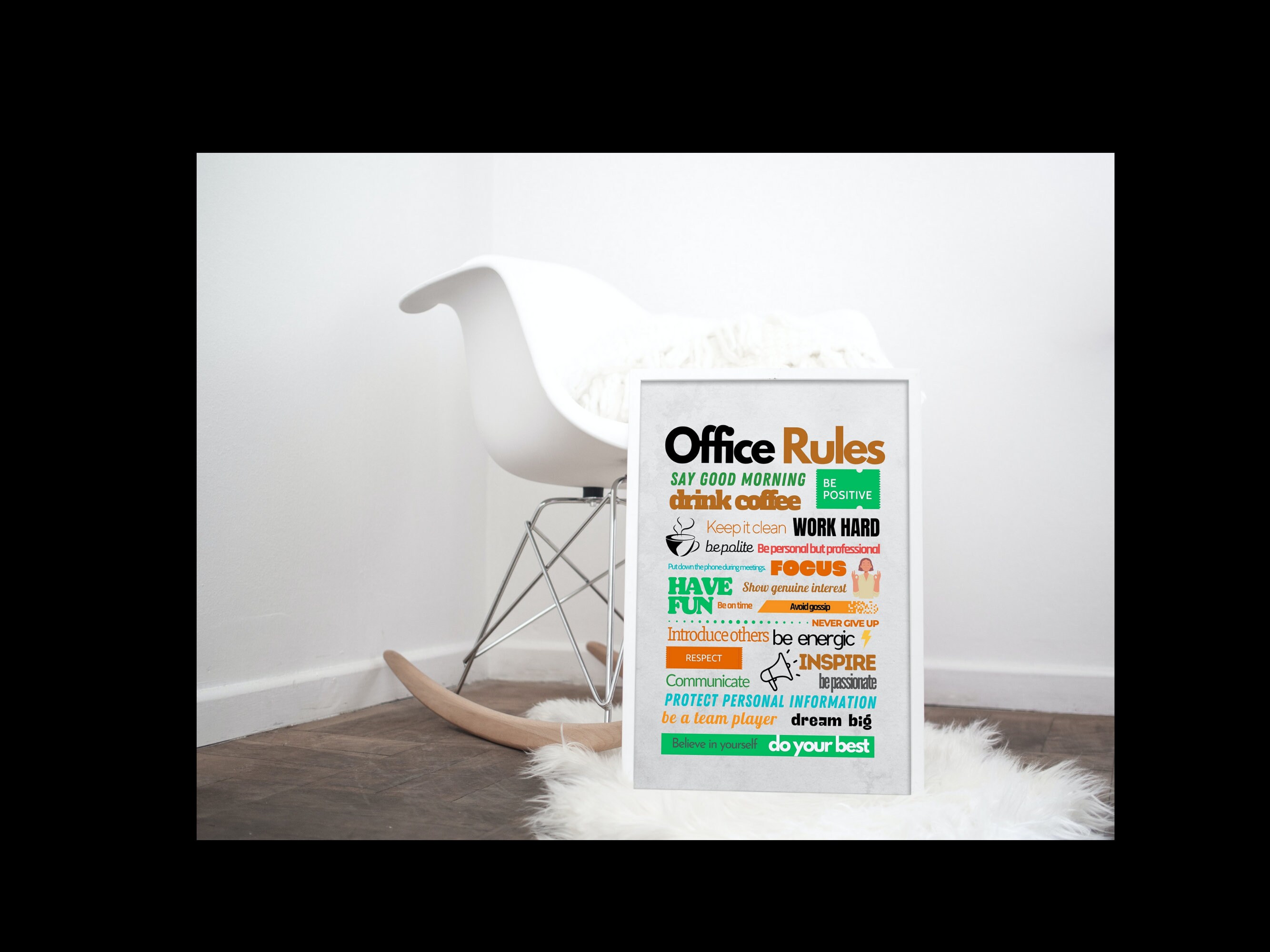 Office Rules Printable Wall Art for Your Office PDF PNG Etsy