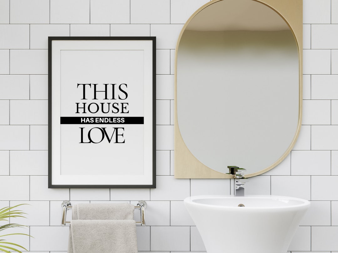 Printable Home Wall Decor Printable Art Wall Table House Etsy