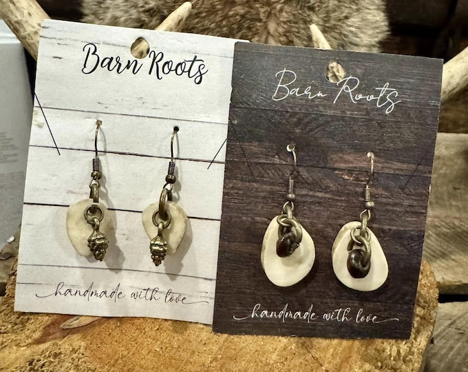 Deer Antler Earrings