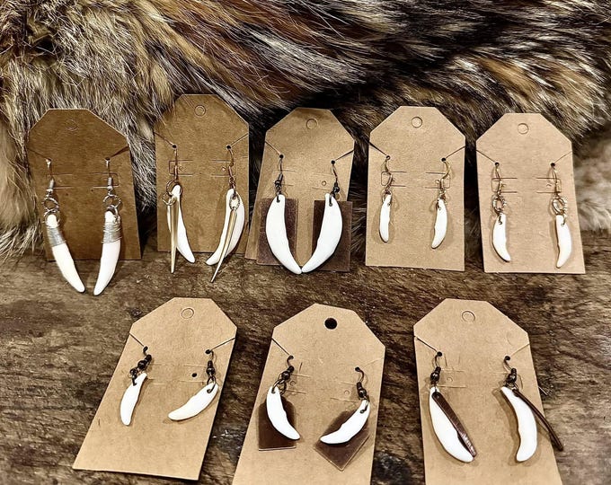 Coyote Teeth Earrings