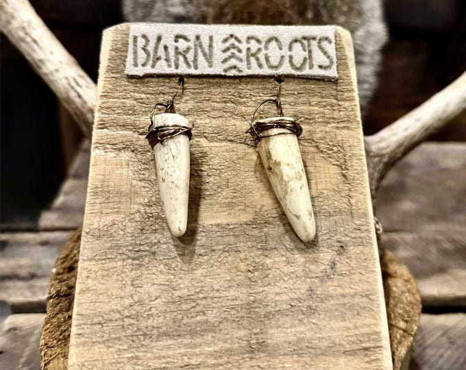 Deer Antler Earrings
