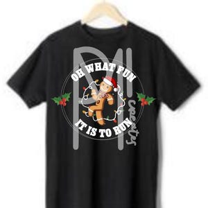 Oh wat leuk is het om te rennen, png, kerstshirt, kerst-png, kerstontwerp