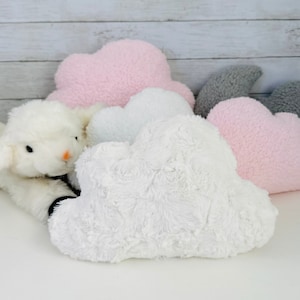 Cloud Pillow, Faux Fur Cloud, Stuffed Cloud, Cloud Cushion, Cloud shape, Cloud Decor, Baby Pillow,Nordic Decor,Nursery pillow,Gifts for her