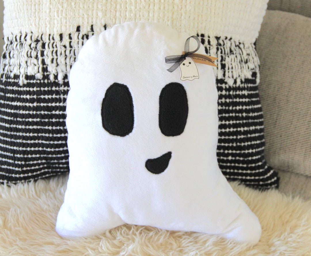 Ghost Pillow, Halloween Pillow, Ghost Plush Pillow, Ghost Cushion, Soft