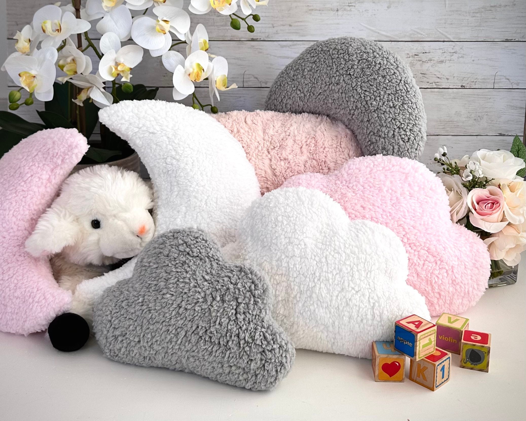 Furry Cloud Pillow, Nature Throw Pillow, Cloud Decor, Stuffed Animal,  Stuffed Cloud, Baby Room Decor, Plush Cloud Toy, Baby Shower Gift -   Norway