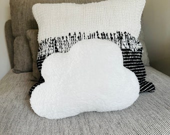 Cloud Pillow, Sherpa Cloud Pillow, Cloud Shape, Cloud Decor, Girls Decor, Baby Pillow, Nordic Decor, Nursery Pillow, Boucle Cloud Pillow