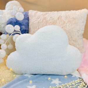 Cloud Pillow, Sherpa Cloud Pillow, Cloud Shape, Cloud Decor, Girls Decor, Baby Pillow, Nordic Decor, Nursery Pillow, Boucle Cloud Pillow