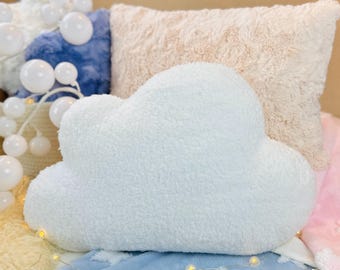 Cloud Pillow, Sherpa Cloud Pillow, Cloud Shape, Cloud Decor, Girls Decor, Baby Pillow, Nordic Decor, Nursery Pillow, Boucle Cloud Pillow