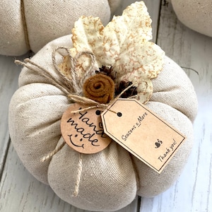 Citrouille en tissu crème, Citrouille en tissu, Citrouille en peluche, Décoration d&#39;automne, Décoration d&#39;Halloween, Décoration de ferme, Décoration d&#39;intérieur