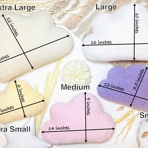 Sherpa Cloud Pillow, Sherpa Cloud, Cloud Cushion, Cloud Shape, Cloud Decor, Girls Decor, Nordic Decor, Nursery Pillow, Neutral Nursery Decor image 6