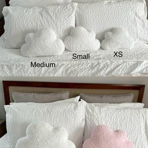 Sherpa Cloud Pillow, Sherpa Cloud, Cloud Cushion, Cloud Shape, Cloud Decor, Girls Decor, Nordic Decor, Nursery Pillow, Neutral Nursery Decor image 7