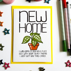 NOUVELLE MAISON J’allais vous acheter une plante mais avec votre carte de vœux Black Thumb