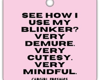 Désodorisant pour voiture Demuretsey Blinker – Parfum vanille-rose | Édition limitée